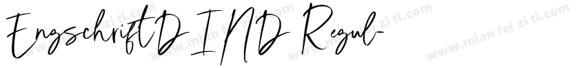 EngschriftDIND Regul字体转换